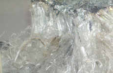 繊維状の結晶を有する天然鉱物の石綿