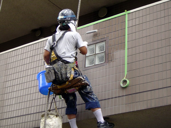 空中から合理的に施工！